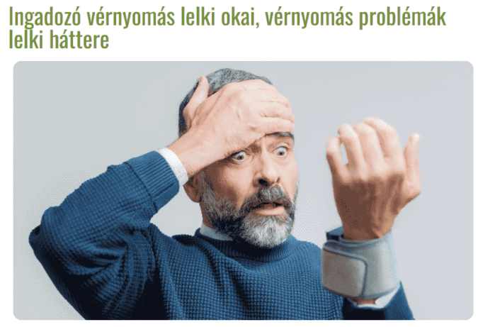 ingadozó vérnyomás lelki okai