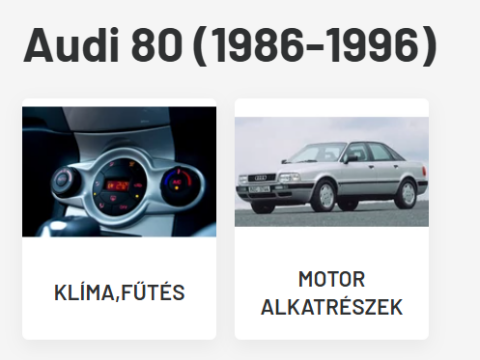 Audi bontott alkatrészek
